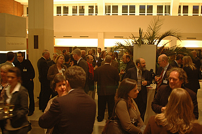 Speaker delegate Reception in the Folio Society Gallery of The British Library