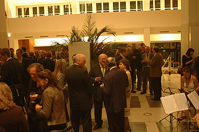 Speaker delegate Reception in the Folio Society Gallery of The British Library