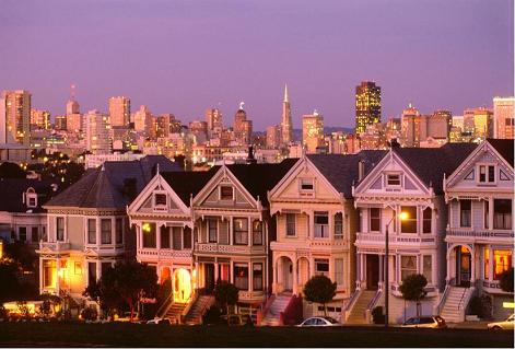 Victorian houses in San Francisco